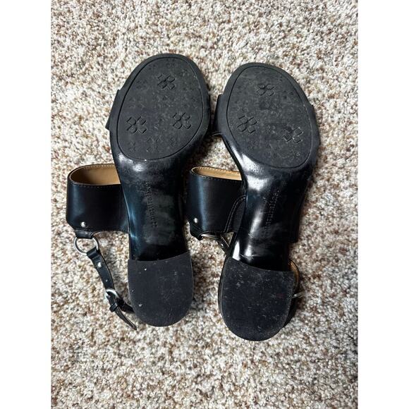 Naturalizer Sandals AUBREE, size 8.5; Black Synthetic Leather; chunky sandals - Picture 7 of 8